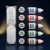 Premium Arabic calligraphy ink set with 5 colors, free ink pots, and likka for smooth artistic writing.