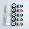 Premium Arabic calligraphy ink set with 5 colors, free ink pots, and likka for smooth artistic writing.