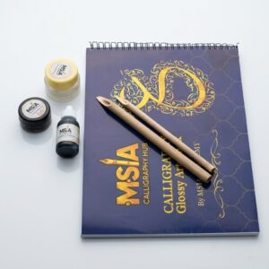 Arabic Calligraphy Artbook Kit with beginner-friendly Arabic writing practice material.