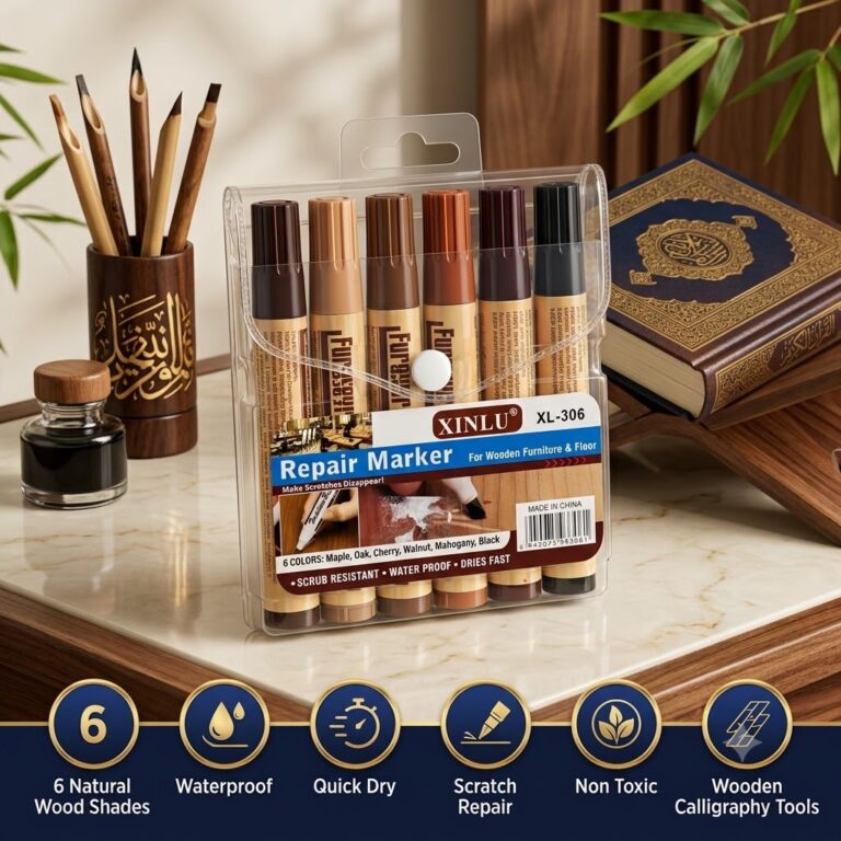 XINLU XL-306 Wood Repair Marker Set for Wooden Qalam Holders, Bamboo Handles and Calligraphy Tools